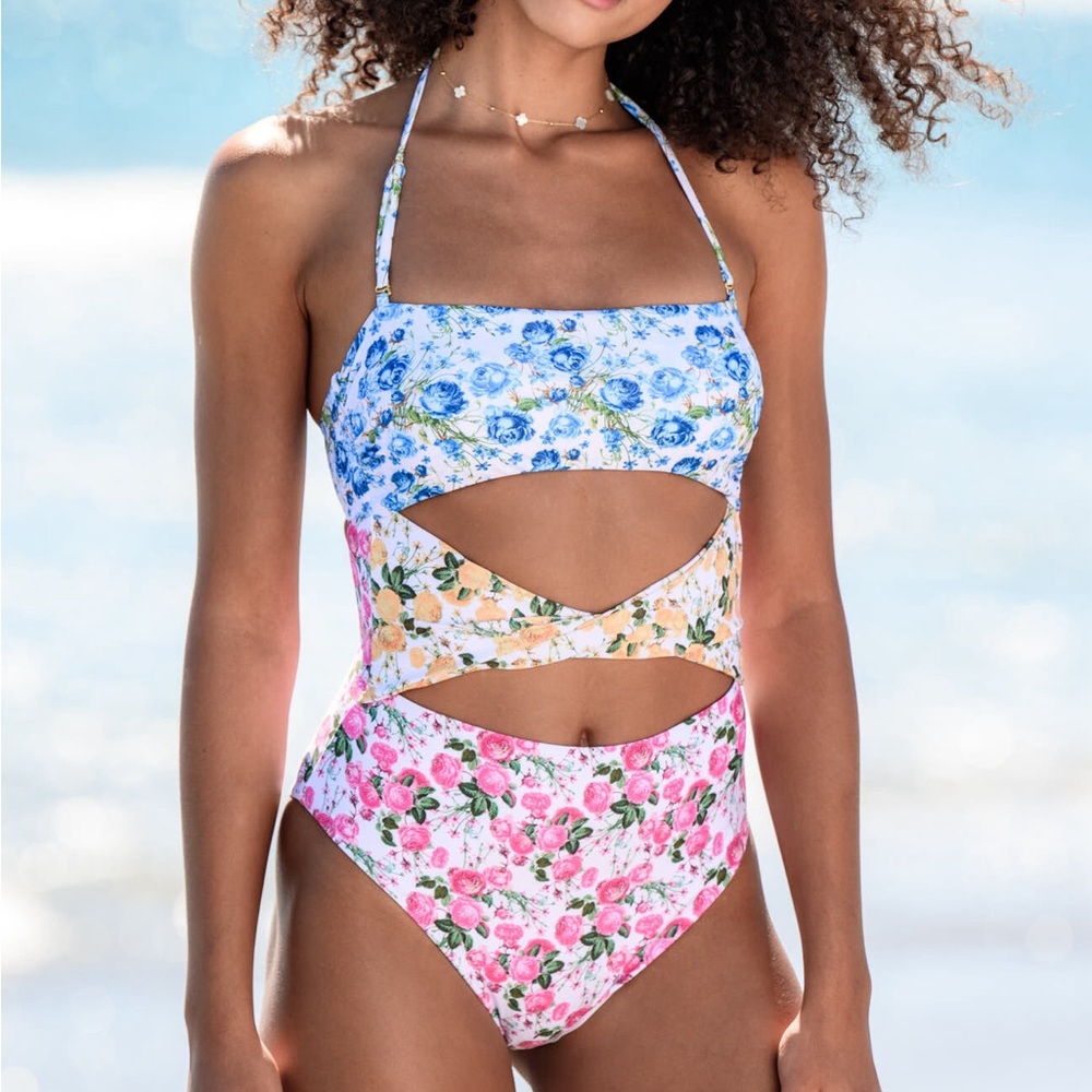 Altar’d State Floral One Piece Swimsuit